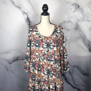 🦋 ENTRO 🦋 floral long sleeve babydoll dress